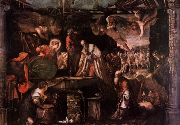 Išminčių pagarbinimas. Tintoretto, 1582.