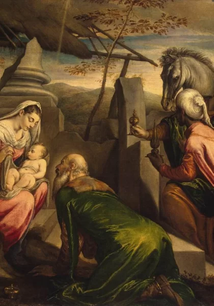 Išminčių pagarbinimas. Francesco Bassano, 1567-69. Išminčių pagarbinimas. Francesco Bassano, 1567-69.