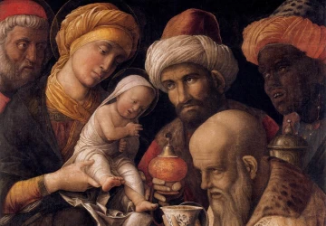 Išminčių pagarbinimas. Andrea Mantegna, 1495-1505.