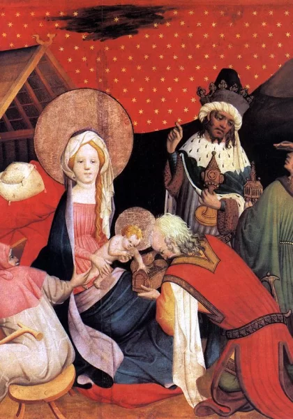 Išminčių pagarbinimas. Francke Master, 1424. Išminčių pagarbinimas. Francke Master, 1424.