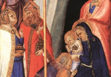 Išminčių pagarbinimas. Pietro Lorenzetti, apie 1340.