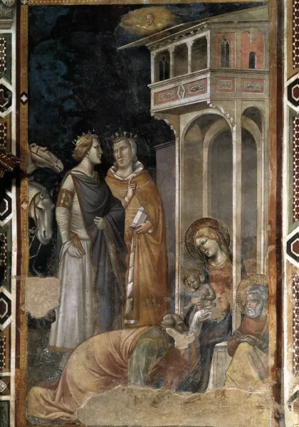 Išminčių pagarbinimas. Taddeo Gaddi, apie 1330. Išminčių pagarbinimas. Taddeo Gaddi, apie 1330.