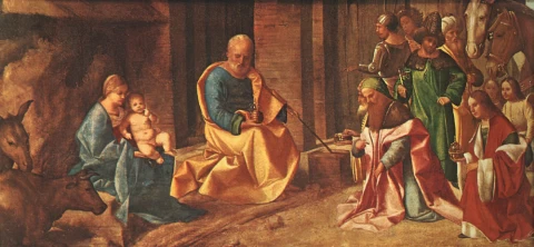 Išminčių pagarbinimas. Giorgione.