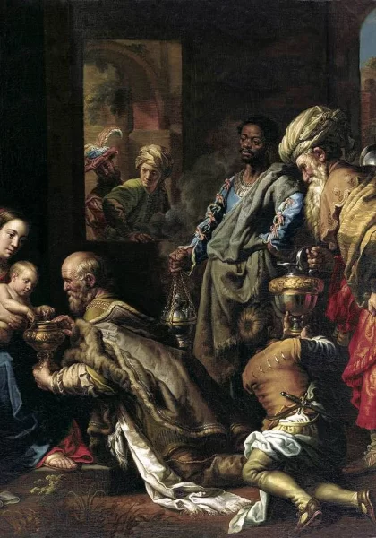 Išminčių pagarbinimas. Theodoor van Loon. Išminčių pagarbinimas. Theodoor van Loon.