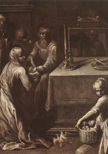 Kristaus paaukojimas šventykloje. Quentin Varin, 1618-20.