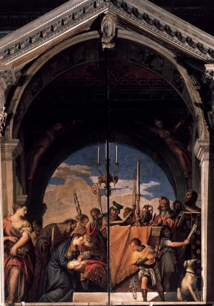 Paaukojimas šventykloje. Paolo Veronese, 1560.