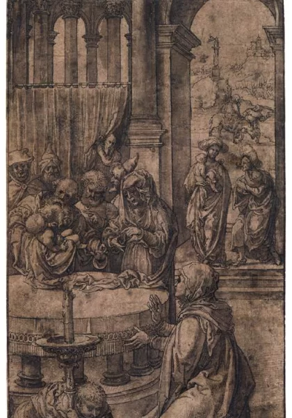 Paaukojimas šventykloje. Jan Gossart, 1520.