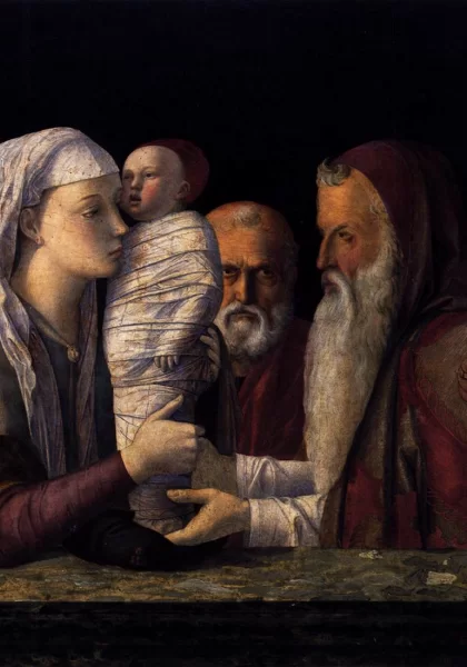 Paaukojimas šventykloje. Giovanni Bellini, 1460-64.