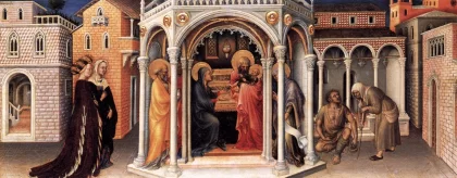 Kristaus paaukojimas šventykloje. Gentile da Fabriano, 1423.