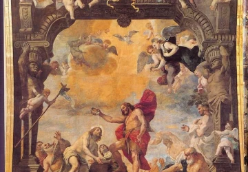 Kristaus krikštas. Mattia Preti, 1661.