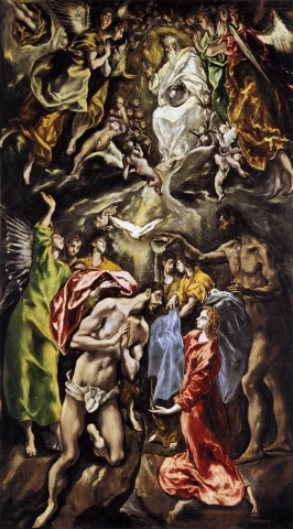 Kristaus krikštas. El Greco, 1608-28.