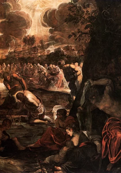 Kristaus krikštas. Tintoretto, 1579-81.