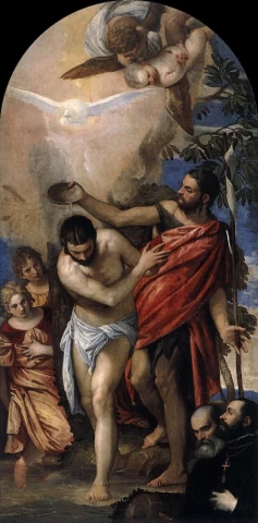 Kristaus krikštas. Paolo Veronese, apie 1561.