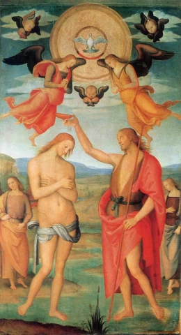 Kristaus krikštas. Pietro Perugino, apie 1510.