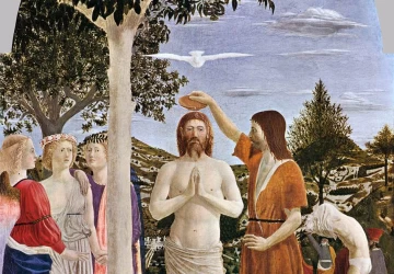 Kristaus krikštas. Piero della Francesca, 1448-50.