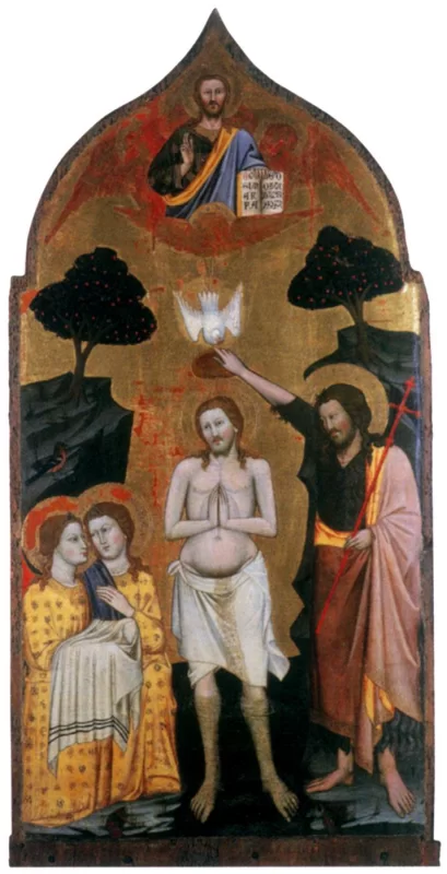 Kristaus krikštas. Vanni Turino, 1390.