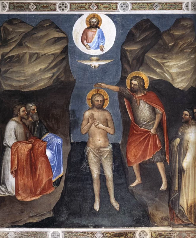 Kristaus krikštas. Giusto de' Menabuoi, apie 1378.