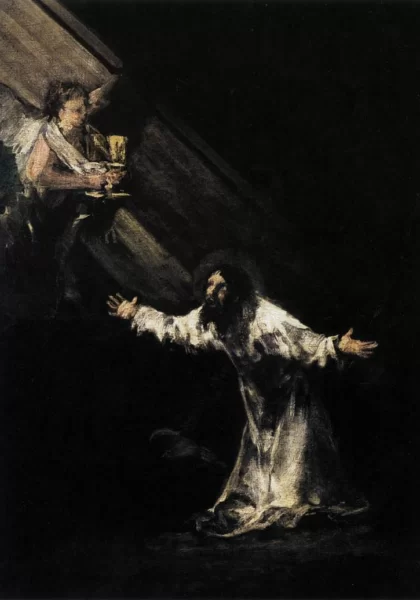 Kristus ant Alyvų Kalno. Francisco de Goya Y Lucientes, 1819.