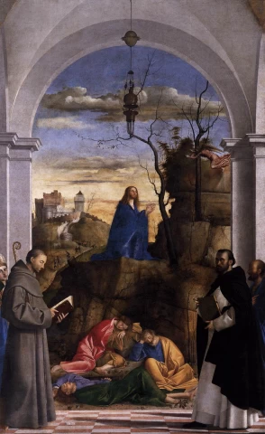 Kristus, besimeldžiantis Sode. Marco Basaiti, 1510 ar 1516.