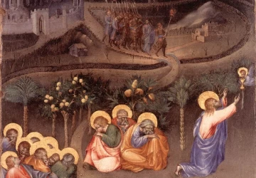 Kristus Getsemanės sode. Giovanni di Paolo, 1430-35.