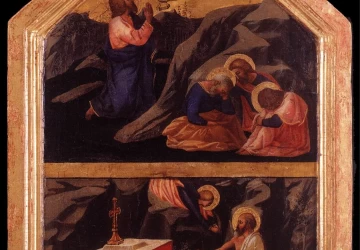 Kristus Getsemanės sode. Masaccio, 1424-25.