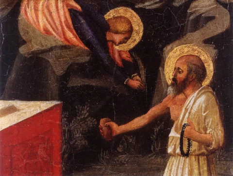 Kristus Getsemanės sode (detalė). Masaccio, 1424-25.