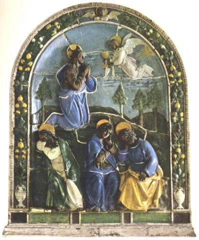 Agonija Alyvų Sode. Andrea della Robbia.