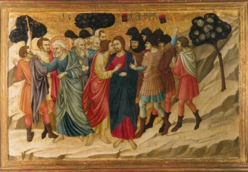 Kristaus išdavimas. Ugolino di Nerio, 1325-28.