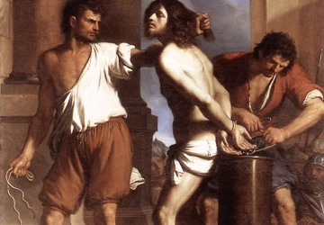 Kristaus nuplakimas. Guercino, 1657.