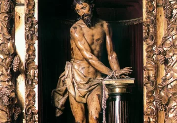 Kristaus nuplakimas. Gregorio Fernández, apie 1619.