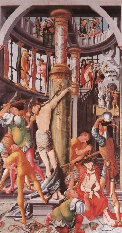 Kristaus nuplakimas. Jörg Ratgeb, 1518-19.