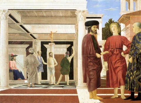Nuplakimas. Piero della Francesca, apie 1455.