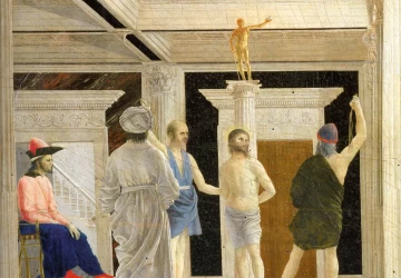 Nuplakimas (detalė). Piero della Francesca, apie 1455.