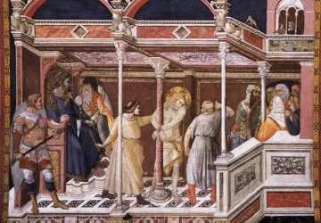 Kristaus nuplakimas. Pietro Lorenzetti, apie 1320.