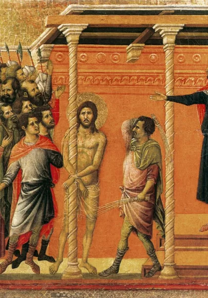 Nuplakimas (scena Nr. 16). Duccio di Buoninsegna, 1308-11.
