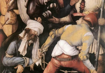 Kristaus išjuokimas. Matthias Grünewald, 1503.