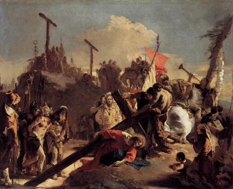 Kryžiaus nešimas. Giovanni Battista Tiepolo, apie 1738.