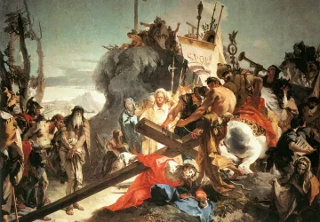 Kristus neša kryžių. Giovanni Battista Tiepolo, 1737-38.