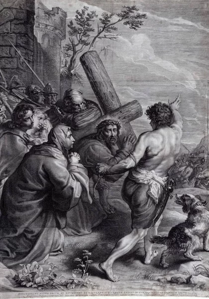 Kristus neša kryžių. Alexander Voet vyresnysis, apie 1635.
