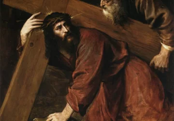 Kristus neša kryžių. Vecellio Tiziano, apie 1565.
