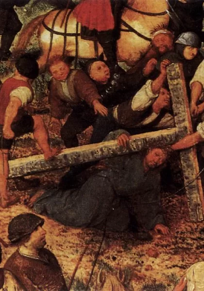 Kristus neša kryžių (detalė). Pieter The Elder Bruegel, 1564.