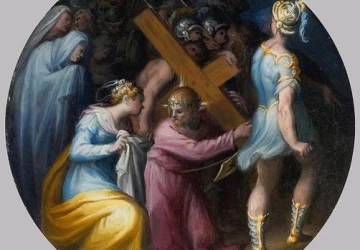 Kristus neša kryžių. Giovan Battista Naldini, 1560.