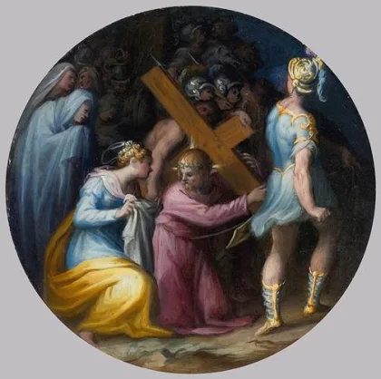 Kristus neša kryžių. Giovan Battista Naldini, 1560.
