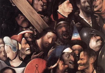 Kristus neša kryžių. Hieronymus Bosch, 1515-16.