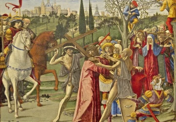 Kristus neša kryžių. Benvenuto di Giovanni, apie 1491.