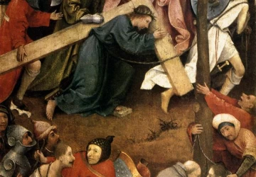 Kristus neša kryžių. Hieronymus Bosch, 1480.