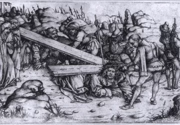 Kryžiaus nešimas. Of The Housebook Master, 1480.