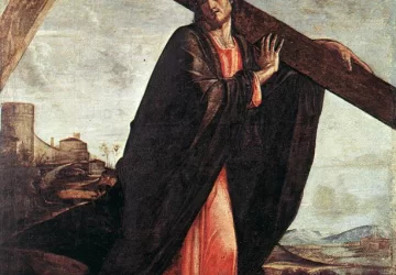 Kristus neša kryžių. Alvise Vivarini.