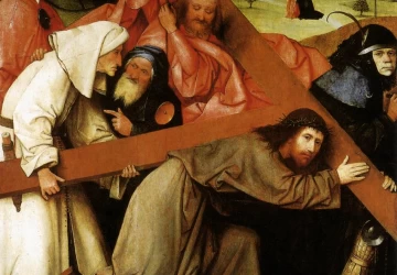 Kristus neša kryžių. Hieronymus Bosch.