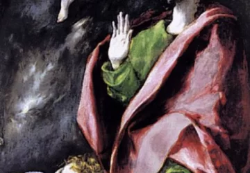 Nukryžiavimas (detalė). El Greco, 1596-1600.